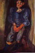 Chaim Soutine Boy in Blue painting